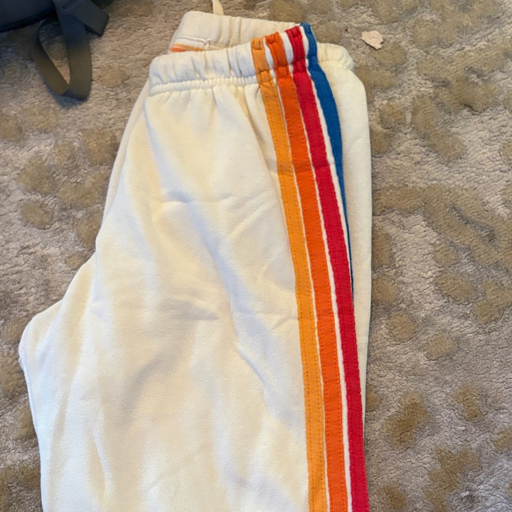 Aviator nation Rainbow Stripe Joggers